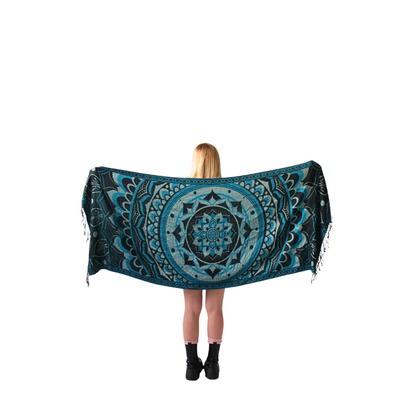 Labyrinth Flower Pashmina Shawl