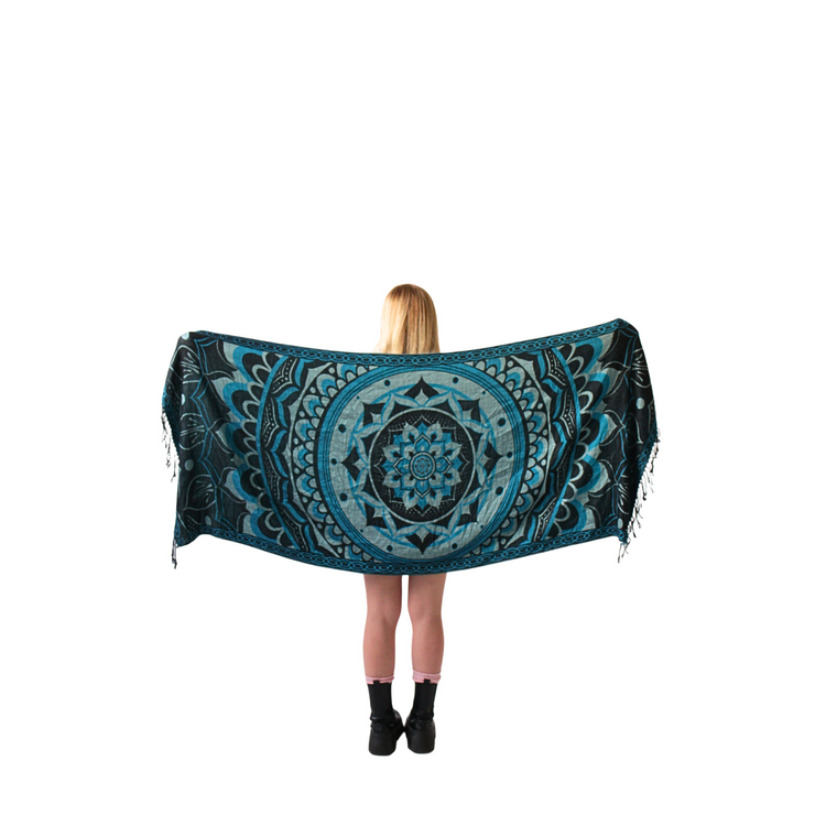 Labyrinth Flower Pashmina Shawl