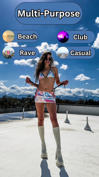Cosmic Swirl Skirt Set