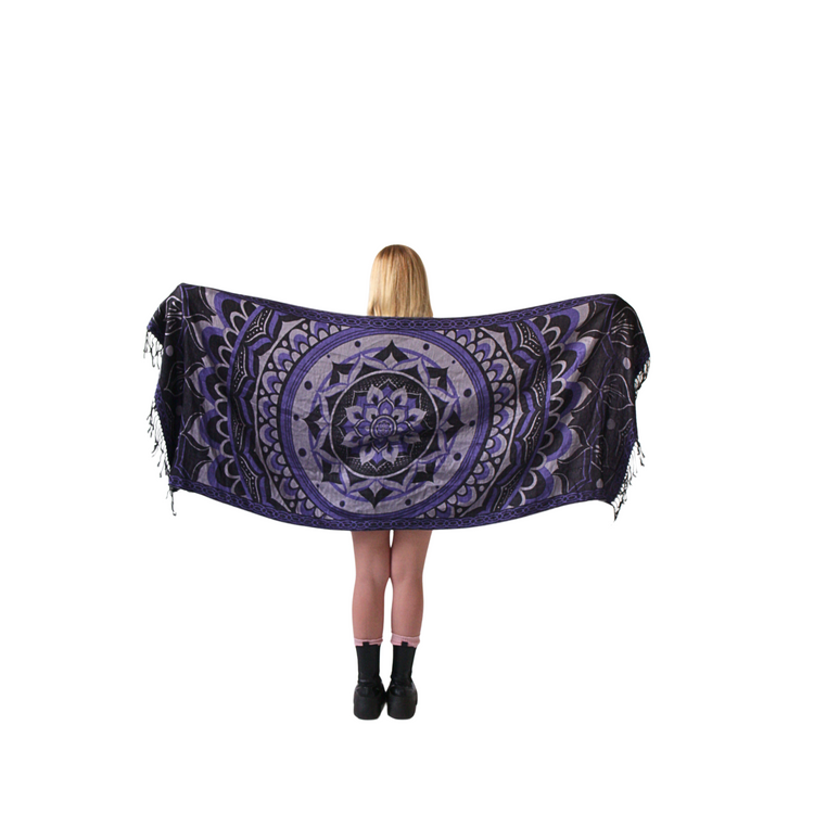 Labyrinth Flower Pashmina Shawl