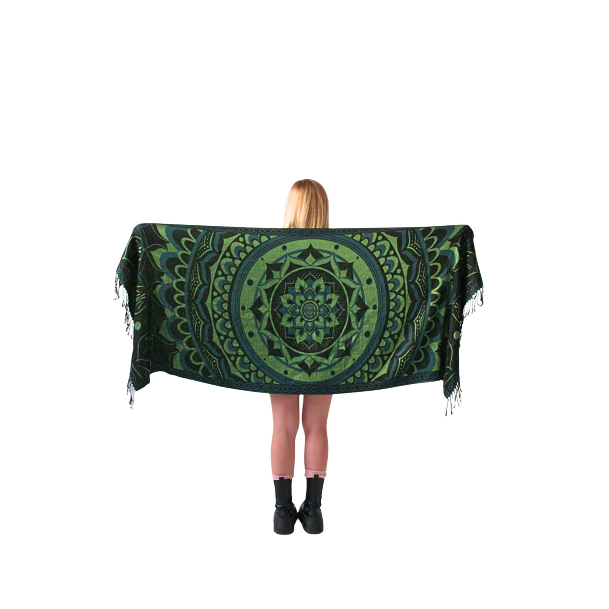 Labyrinth Flower Pashmina Shawl