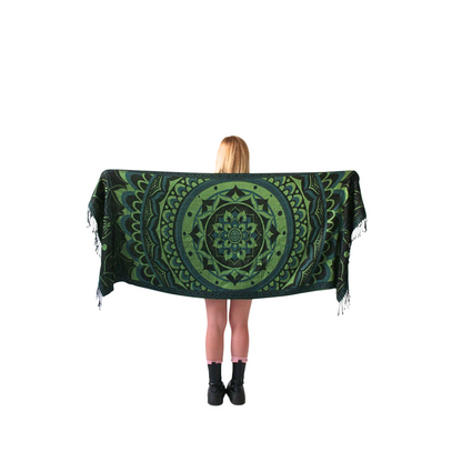 Labyrinth Flower Pashmina Shawl