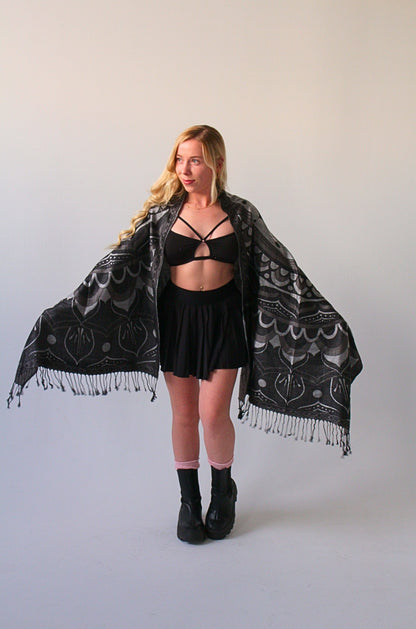 Labyrinth Flower Pashmina Shawl