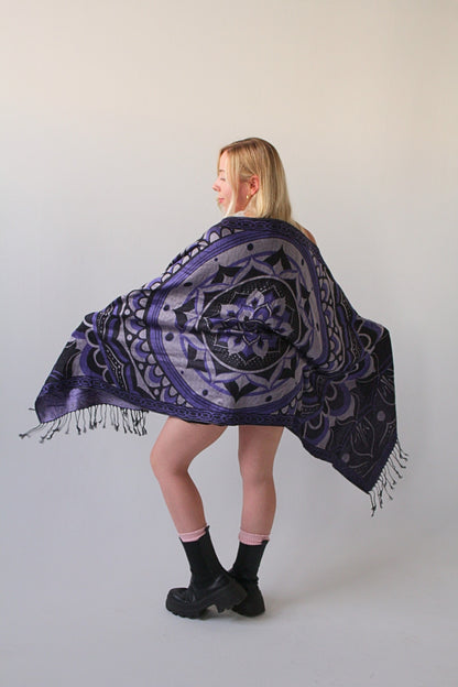 Labyrinth Flower Pashmina Shawl