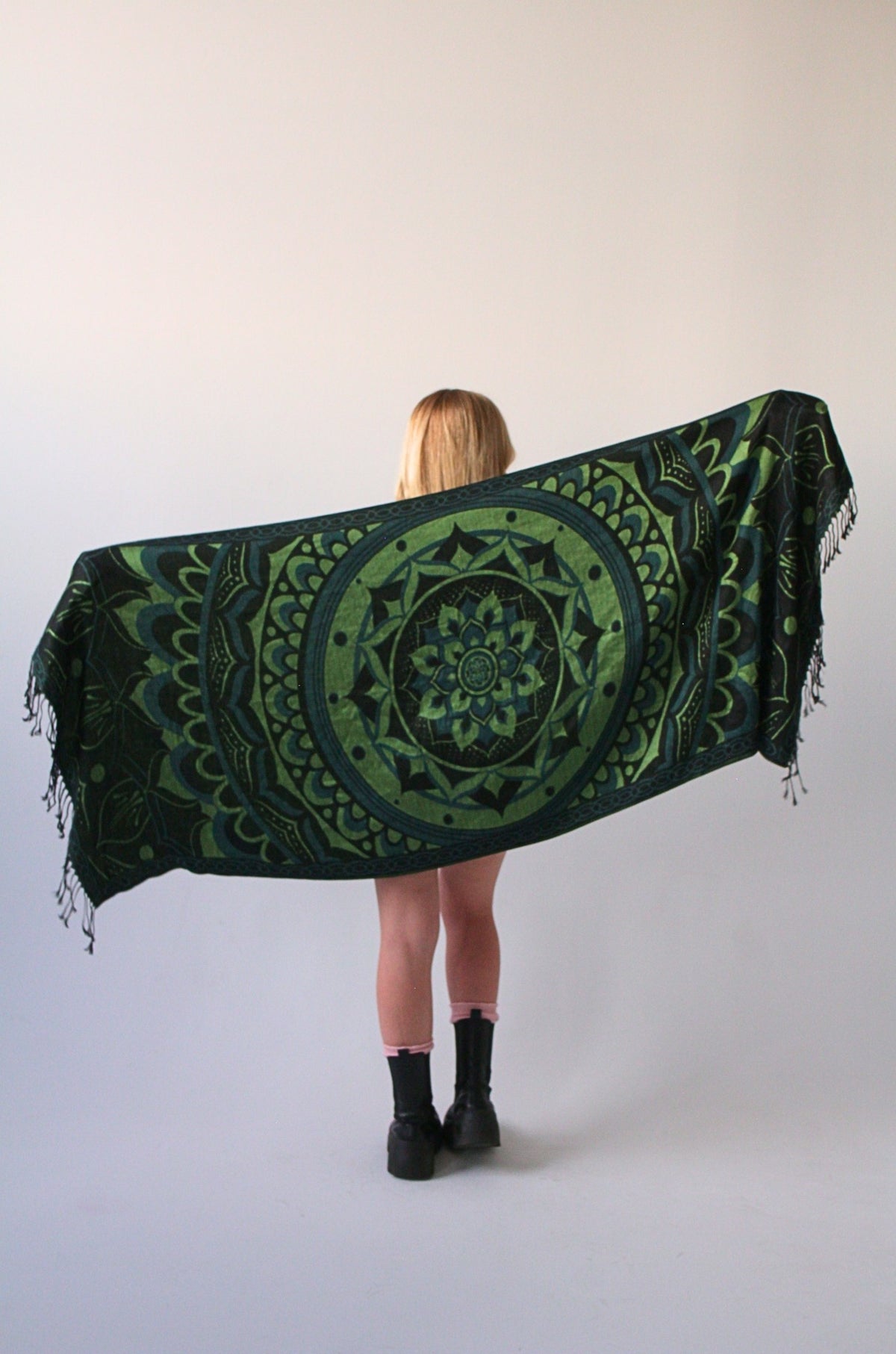 Labyrinth Flower Pashmina Shawl