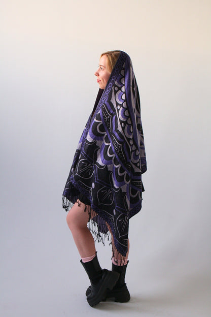Labyrinth Flower Pashmina Shawl