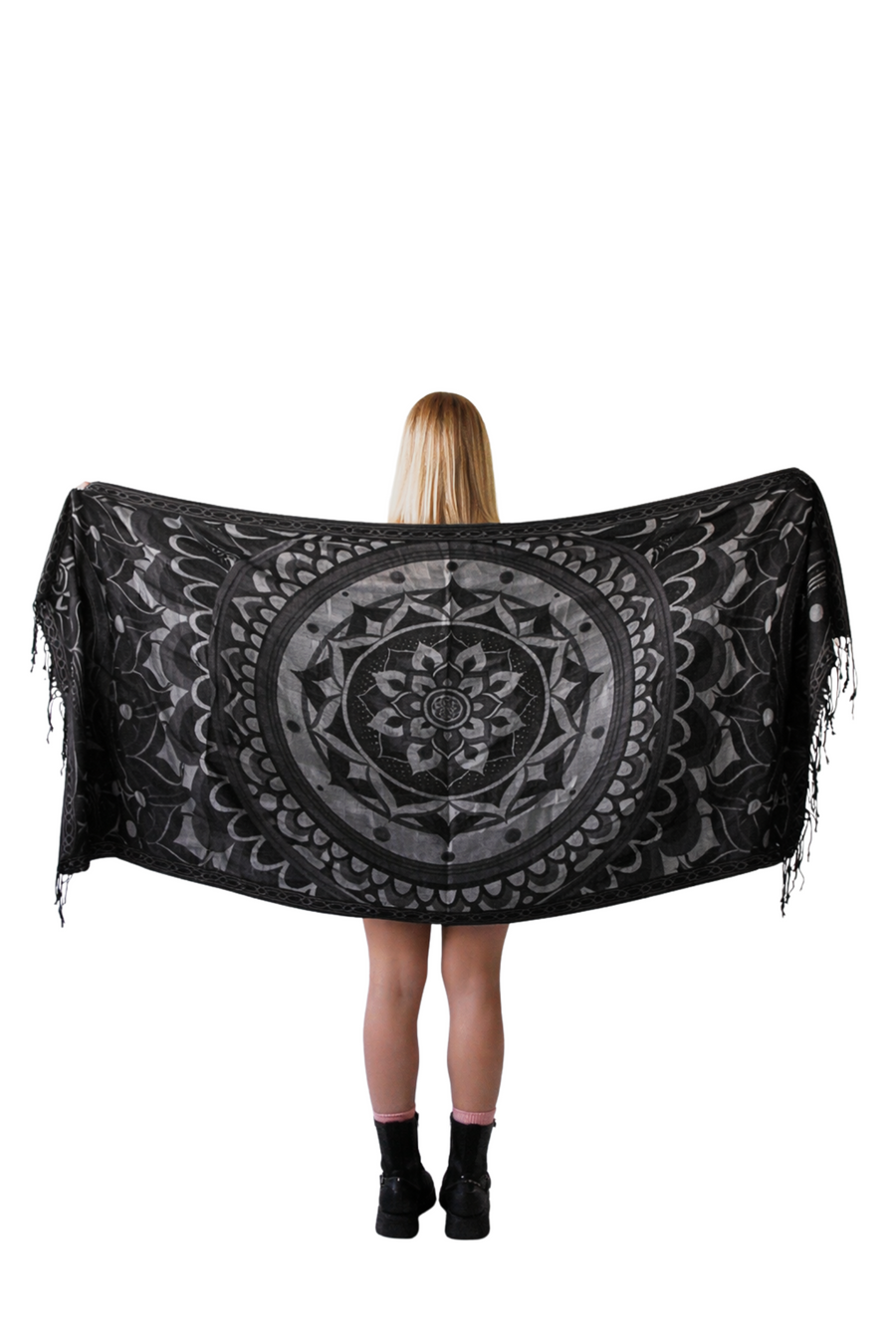 Labyrinth Flower Pashmina Shawl