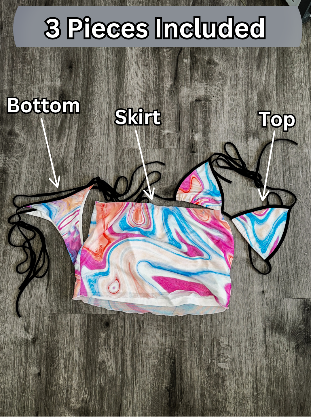 Cosmic Swirl Skirt Set