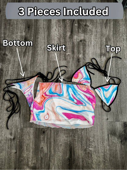Cosmic Swirl Skirt Set
