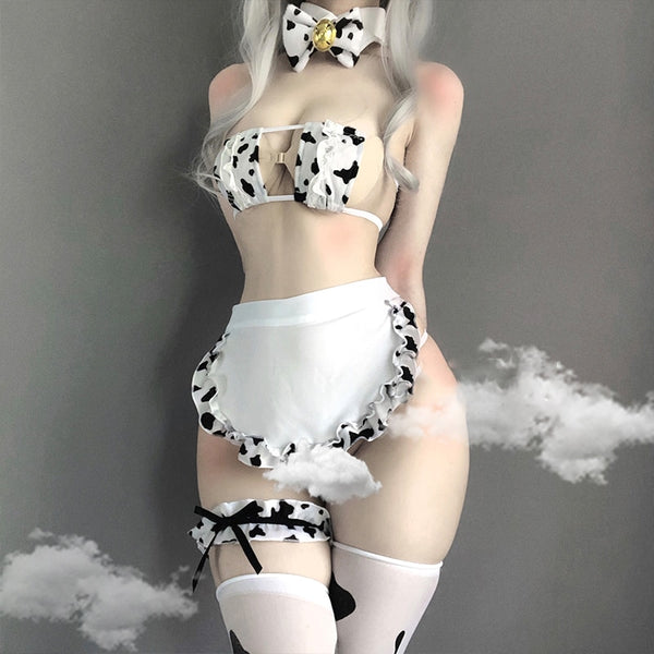 Cow Print Maid Set