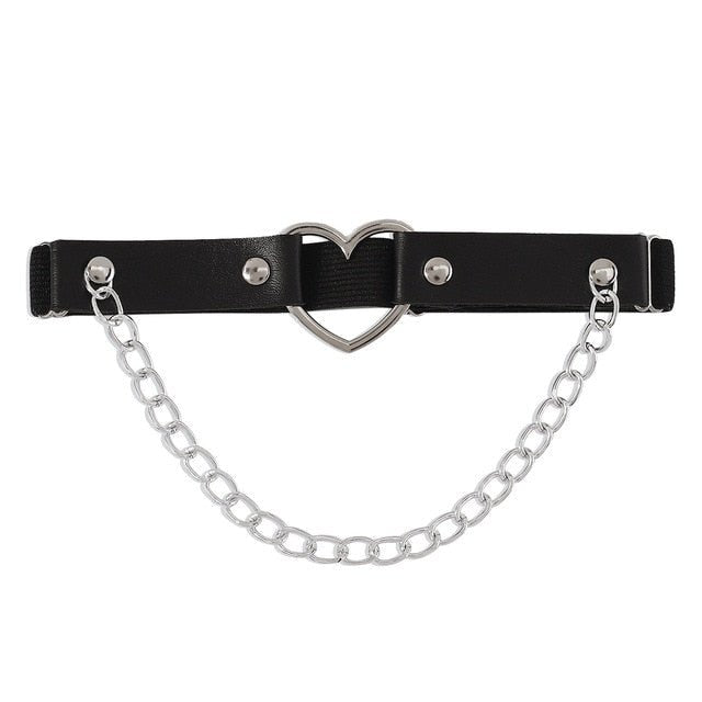 Leg Chain Leather Rave Harness For Women - Rave Wearhouse