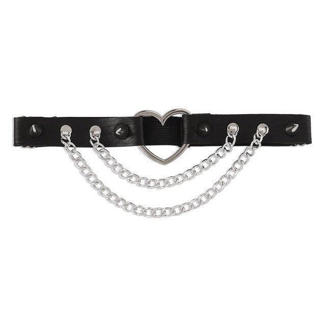 Leg Chain Leather Rave Harness For Women - Rave Wearhouse