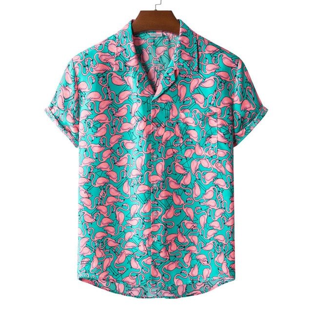 Mens Hawaiian Shirts Short Sleeve Button Down Beach And Festival Shirts - Rave Wearhouse