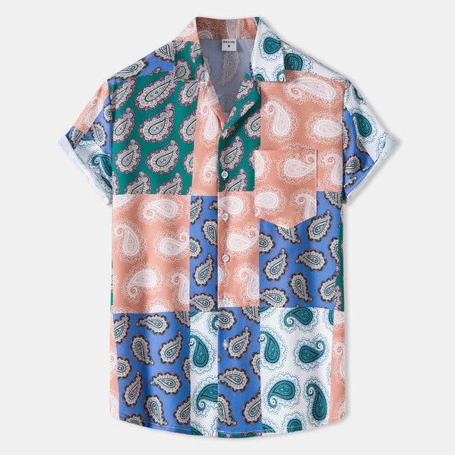 Mens Hawaiian Shirts Short Sleeve Button Down Beach And Festival Shirts - Rave Wearhouse