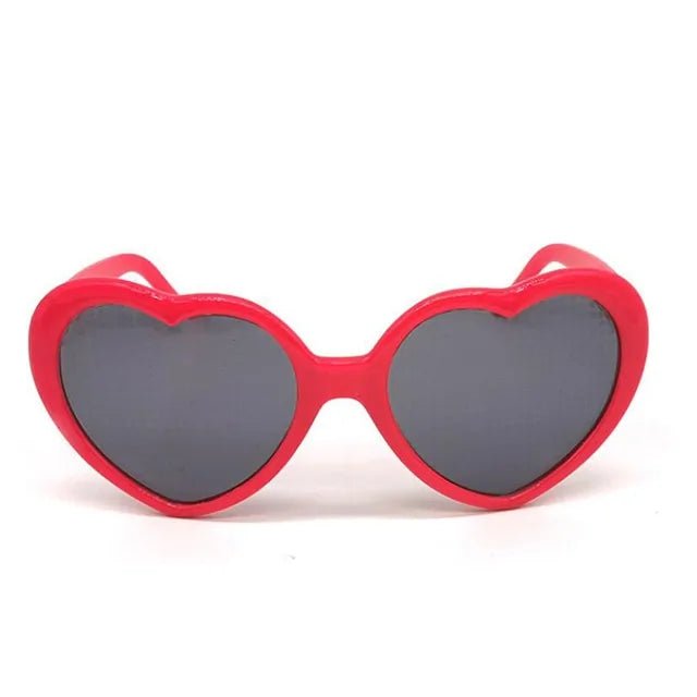 Rave Heart Shaped Diffraction Glasses For Festivals - Rave Wearhouse