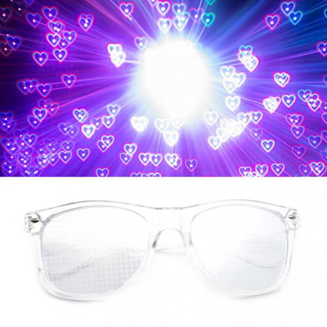 Special Effect Diffraction Glasses for Raves Stars and Heart Shapes - Rave Wearhouse