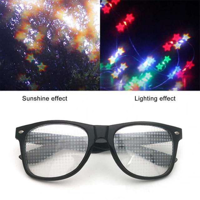 Special Effect Diffraction Glasses for Raves Stars and Heart Shapes - Rave Wearhouse