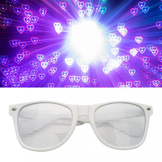 Special Effect Diffraction Glasses for Raves Stars and Heart Shapes - Rave Wearhouse