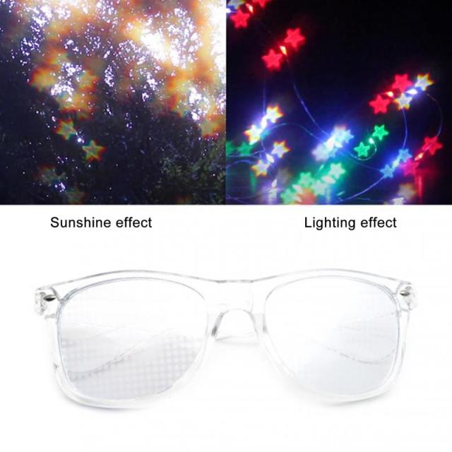 Special Effect Diffraction Glasses for Raves Stars and Heart Shapes - Rave Wearhouse