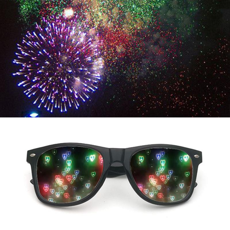 Special Effect Diffraction Glasses for Raves Stars and Heart Shapes - Rave Wearhouse