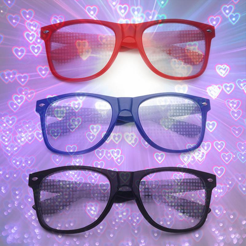 Special Effect Diffraction Glasses for Raves Stars and Heart Shapes - Rave Wearhouse