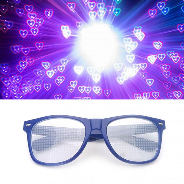 Special Effect Diffraction Glasses for Raves Stars and Heart Shapes - Rave Wearhouse